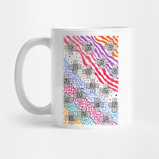 Handmade multicolored pattern Mug